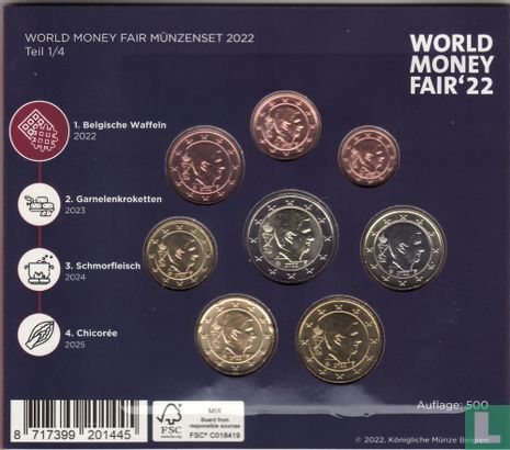 Belgium mint set 2022 "World Money Fair of Berlin" - Image 3