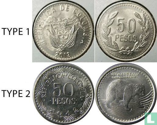 Colombia 50 pesos 2012 (type 1) - Afbeelding 3