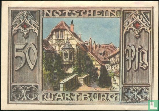 Eisenach, K. Schwalbe - 50 Pfennig (2) ND - Bild 2