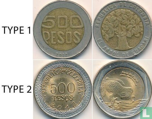 Colombia 500 pesos 2012 (type 1) - Afbeelding 3
