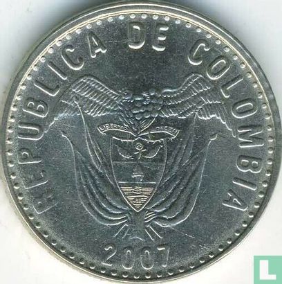 Colombia 50 pesos 2007 (copper-nickel-zinc) - Image 1