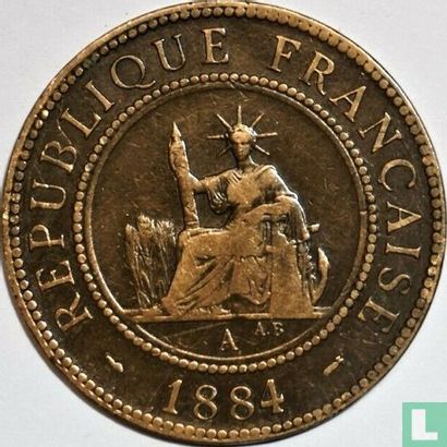 French Cochinchina 1 centime 1884 - Image 1