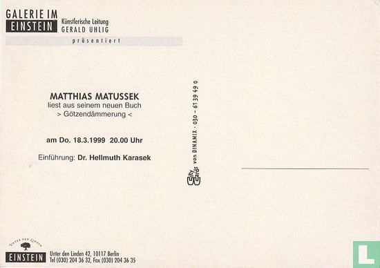 Galerie Einstein - Matthias Matussek - Götzendämmerung - Afbeelding 2