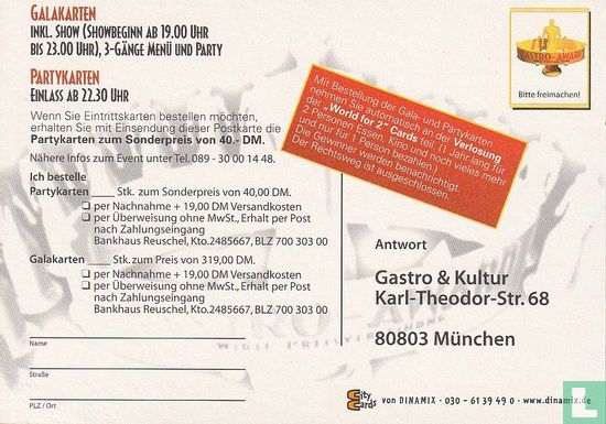 Palais Am Funkturm - Gastro Award Party Berlin 2001 - Afbeelding 2