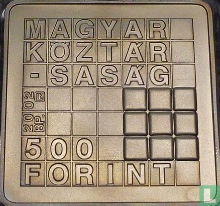 Hongrie 500 forint 2002 "Rubik's cube" - Image 1