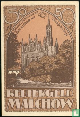Malchow, Stadt - Reutergeld - 50 Pfennig ND. (1922) - Afbeelding 2