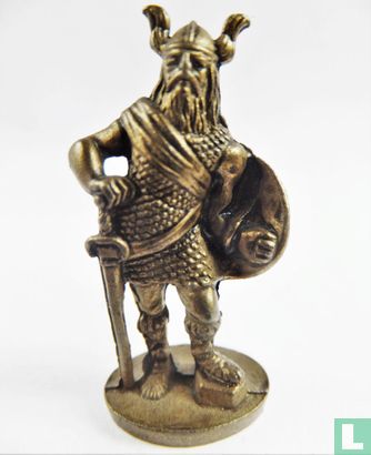 Viking with sword and shield (brass) - Image 1