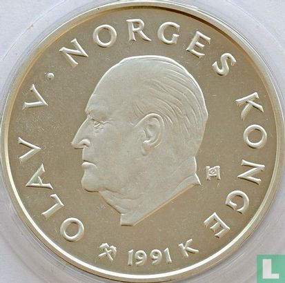 Norway 100 kroner 1991 "1994 Winter Olympics in Lillehammer - Speed skating" - Image 1