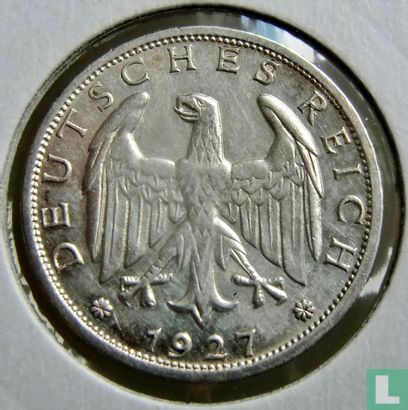 Duitse Rijk 1 reichsmark 1927 (F) - Afbeelding 1