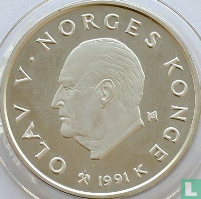 Norway 100 kroner 1991 "1994 Winter Olympics in Lillehammer - Cross-country skiing" - Image 1