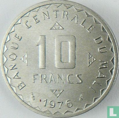 Mali 10 francs 1976 (trial) - Image 1