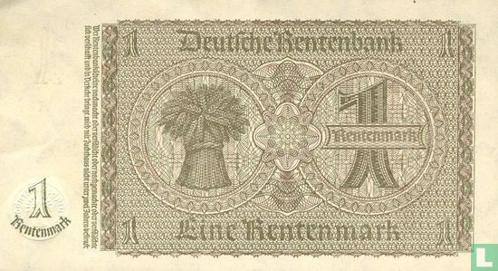 Rentenbank, 1 Rentenmark 1937 (P.173 - Ros.166c) - Image 2