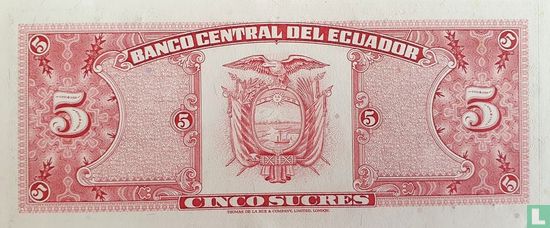 Equateur 5 Sucres (HR4) - Image 2
