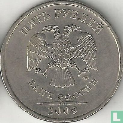 Russia 5 rubles 2009 (MMD - copper-nickel clad copper) - Image 1