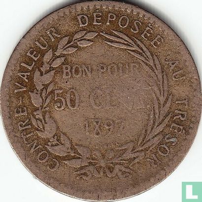 Martinique 50 centimes 1897 - Afbeelding 1
