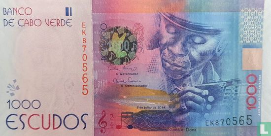 Kaapverdië 1000 Escudos - Afbeelding 1