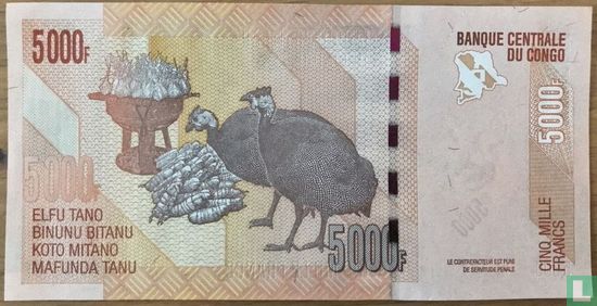 Congo 5000 Francs - Afbeelding 2
