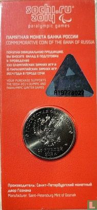 Russie 25 roubles 2013 (folder) "2014 Winter Paralympics in Sochi" - Image 2