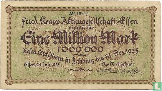 Essen (Fried. Krupp AG) 1000000 marks 1923 - Image 1
