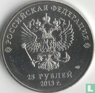 Rusland 25 roebels 2013 (kleurloos) "2014 Winter Paralympics in Sochi" - Afbeelding 1