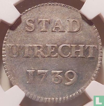 Utrecht 1 duit 1739 (zilver) - Afbeelding 1