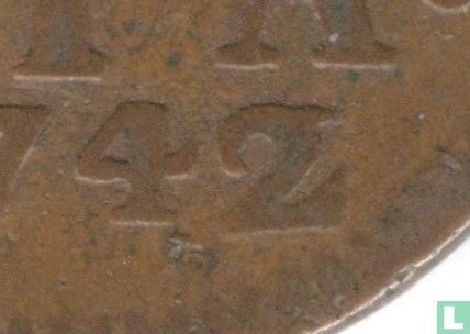 Holland 1 duit 1742/1 (koper) - Afbeelding 3