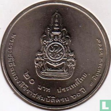 Thaïlande 20 baht 2006 (BE2549) "60th anniversary Reign of Rama IX" - Image 1