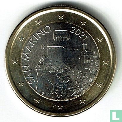 San Marino 1 euro 2021 - Image 1