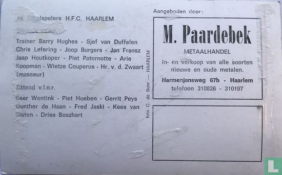 1e elftalspelers H.F.C. Haarlem - Image 2