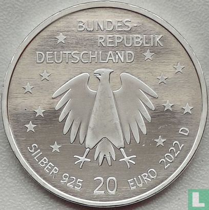 Allemagne 20 euro 2022 "50 years German children's fund" - Image 1