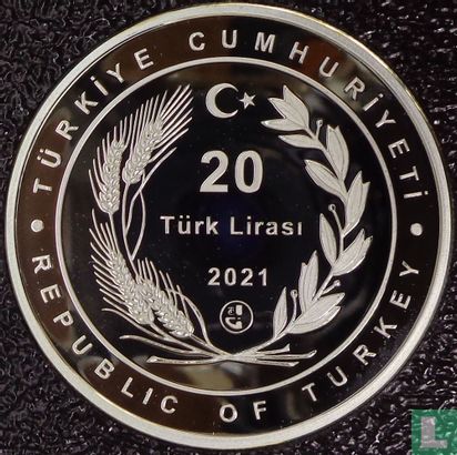Turkey 20 türk lirasi 2021 (PROOF) "Istanbul canal" - Image 1
