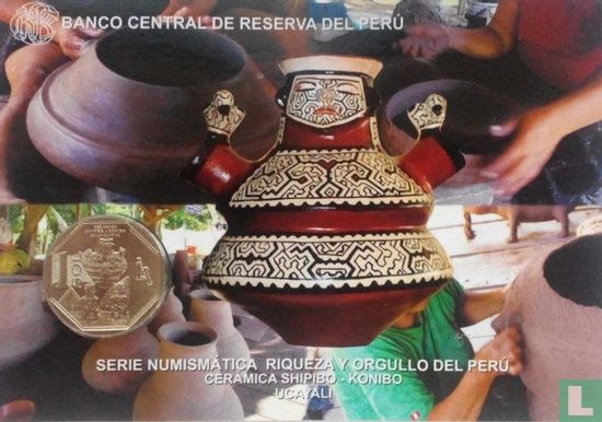 Peru 1 sol 2016 (folder) "Shipibo-Konibo ceramics" - Image 1