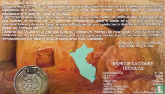 Peru 1 Sol 2016 "Archaeological zone of Cabeza de Vaca" - Bild 3