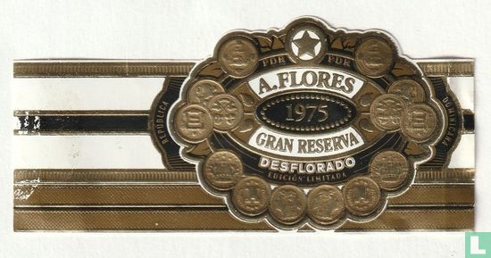 PDR PDR A. Flores 1975 Gran Reserva Desflorado Edition Limitada - Republica - Dominicana - Afbeelding 1
