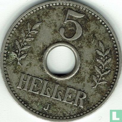 Afrique orientale allemande 5 heller 1914 - Image 2