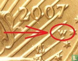 États-Unis 10 dollars 2007 (W) "Gold eagle" - Image 3
