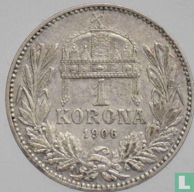 Hongrie 1 korona 1906 - Image 1