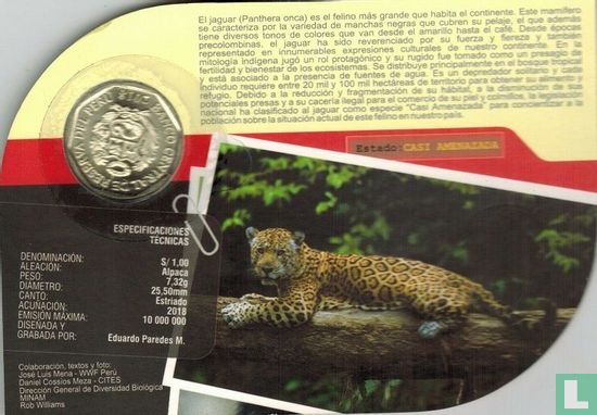 Peru 1 sol 2018 (folder) "Jaguar" - Image 2
