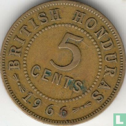 British Honduras 5 cents 1966 - Image 1