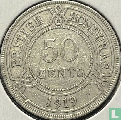 British Honduras 50 cents 1919 - Image 1