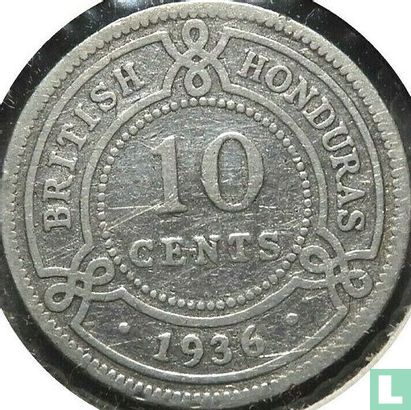 Honduras britannique 10 cents 1936 - Image 1