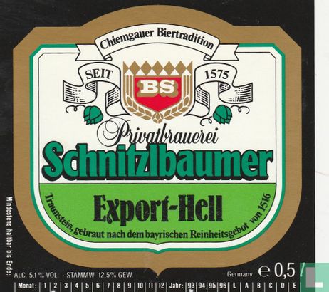Schnitzlbaumer Export-Hell