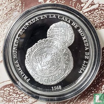 Peru 1 sol 2018 (PROOF - folder) "450 years First coin minted at Casa de Moneda de Lima" - Afbeelding 3