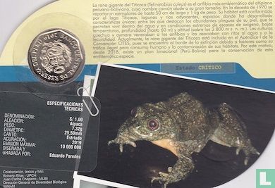 Peru 1 sol 2019 "Giant Titicaca frog" - Afbeelding 3