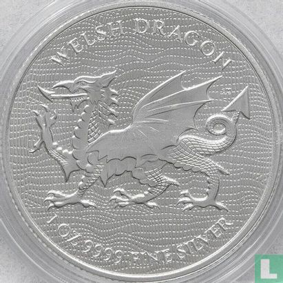 Niue 2 dollars 2022 "Welsh dragon" - Afbeelding 2