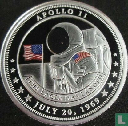 Fidji 1 dollar 2019 (BE - coloré) "50th anniversary of the moon landing" - Image 2