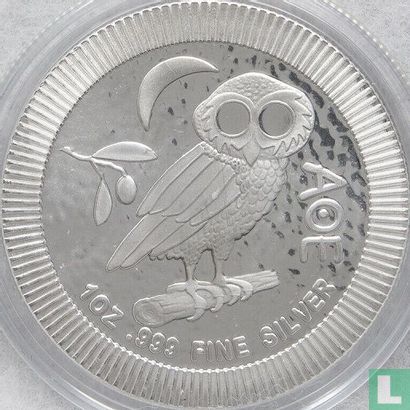 Niue 2 dollars 2022 (kleurloos) "Athenian owl" - Afbeelding 2