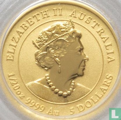 Australië 5 dollars 2022 "Year of the Tiger" - Afbeelding 2