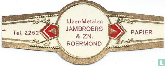 IJzer-Metalen Jambroers & zn. Roermond - Tel. 2252 - Papier - Bild 1