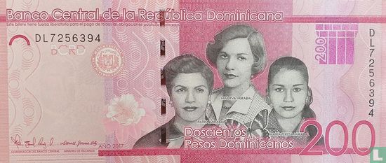 République Dominicaine 200 Pesos Dominicains - Image 1